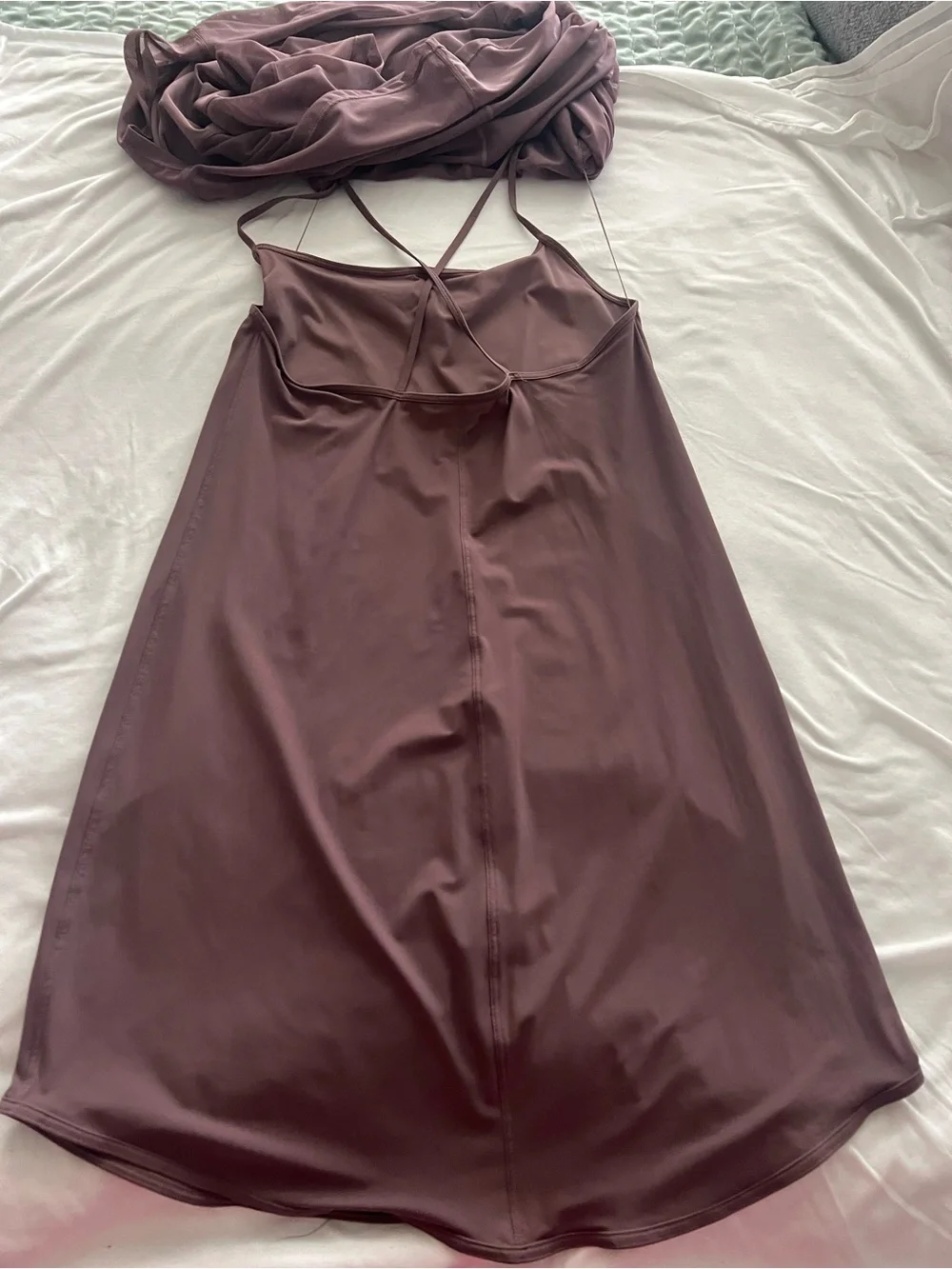 Lululemon sheet Short-Sleeve A-Line Dress in Mauve sports dress or casual wear